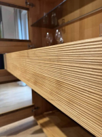 Decker - Highboard Nura Eiche Absetzung Glas Schwarz - 2