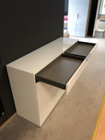 Nolte - Kommode Alegro 2 Polarweiß Ausführung Weißglas Alu Matt - 2