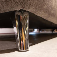 Kawoo - Wohnlandschaft Torino XC Stoff Kati Fango 20474 Grau Braun Fuß Metall Chromfarbig - 8