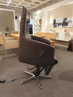 Sitting Vision - TV-Sessel TW092 Small Leder Semira Chocolate Braun Sternfuß Aluminium Poliert Elektrisch Verstellbar - 6