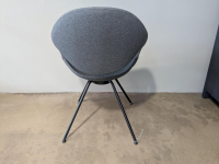 Tonon - Stuhl Moon Stoff Dunkelgrau 4 MC Füße Schwarz - 5