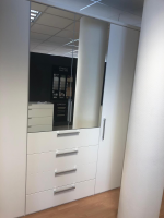 Nolte - Eckschrank Horizont 10 Polarweiß Innen Leinenoptik - 16