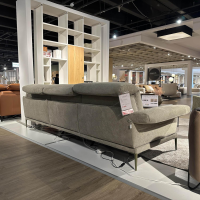 Mondo - Sofa Ensemble Lillia Stoff Wandoo Sage Hellgrün Grau Füße Olive Grün - 3