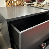 Interlübke - Nachttisch Nr. 1 Mattlack M21 Anthrazit - 3