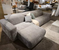 W. Schillig - Ecksofa 34000 Dwayne Stoff V87 21 Silver Grau Füße Kunststoff Schwarz Mit Kopfteilverstellung - 5
