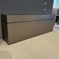 Interlübke - Sideboard Cube Bold Lack M10 Bronze Metallic Abdeckplatte Quarz Tropical Storm O64 Schwarz - 8