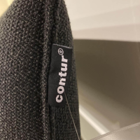 Contur - Bank Stoff Schwarz Gestell Metall - 4