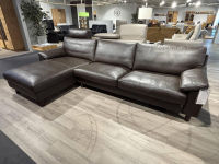 Erpo - Ecksofa Classics 650 Leder 42.089 Mocca Braun Fuß CL40 Wenge - 3