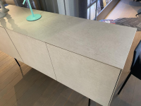 Kettnaker - Sideboard Soma Beton Grau Innen Lack Schwarz Matt Gestell Metall Schwarz - 3