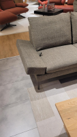 Jori - Ecksofa Tigra Landscape JR 2226 Stoff Siena C0006 Grau Grün Eckfuß Metall Schwarz Lackiert Mit Verstellbarer Armlehne - 3