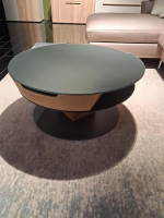 Voglauer - Couchtisch Aura Eiche Altholz Und MDF Schwarz Mit Höhenverstellbarer Platte - 5