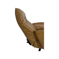 himolla - Relaxsessel 7928 Easyswing M Longlife Leder Eleganza Mais Braun Sternfuß Edelstahloptik Drehbar - 8