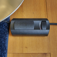 Bielefelder Werkstätten - Stehleuchte Soho Schirm Kiesel Sand Fuß Nickel Matt - 4