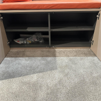 Schönbuch - Einbaugarderobe Cabin Lack Rosenholz Fachböden Melamin Beschichtet Dunkelgrau Inklusive Beleuchtung - 7
