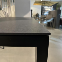 Zumsteg - Ausziehtisch Basso Platte Keramik Dekton Eter Schwarz Gestell Edelstahl CNC Schwarz Gebürstet - 8