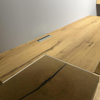 Voglauer - Wohnwand V-Alpin Eiche Altholz Akzent Colourglas Anthrazit Mit Beleuchtung - 5