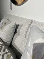 RUF Betten - Boxspringbett KS808718 Stoff 07448 Grau Inklusive Matratze Und Nackenpolster - 5