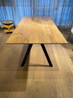 Girsberger - Esstisch Barra Holz Massiv Asteiche Gestell Schwarz - 4