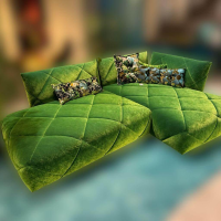 Bretz - Ecksofa Teratai Stoff 668430 Rain Forest Grün - 7