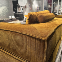 COR - Ecksofa Trio Elemente Stoff Cord Gold 9070 - 5