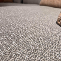 Rolf Benz - Rolf Benz Sofa KUMO 555 – Stoff Graubeige, Ottomane rechts - 12