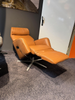 Stressless - Sessel Scott Leder Paloma Cognac Orange Gestell Chrom mit Verstellfunktion - 6