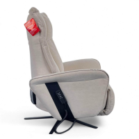 himolla - Sessel 7927 Easy Swing S Stoff Nuvano Natur Grau Sternfuß Metall Anthrazit Pulverbeschichtet 2 Motorig - 3