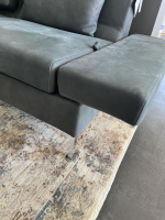 Brühl - Sofa Tomo Compact 2-Sitzer Leder Taron 99 Schwarz Winkelfuß Verchromt Höhenverstellbar - 8
