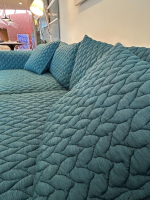 Moroso - Sofa Gentry Major Stoff Big Braid 1881 Caviar & Atlantic Blue Blau Füße Metall Anthrazit - 6