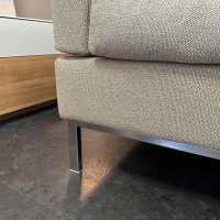 Brühl - Ecksofa Tomo Soft Stoff 3677 020 Grau Braun Füße Metall Glänzend Verchromt Mit Verstellbaren Rückenlehnen - 10