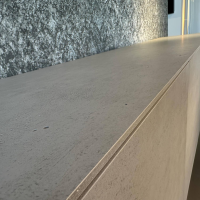 Kettnaker - Sideboard Soma Beton Optik Grau Gestell Rundrohr Leuchtgelb Gelb Grün - 4