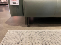 Rolf Benz - Rolf Benz Sofa 50 Leder 38 106 Mittel Grüngrau Füße Stahl Glatt Verkehrsschwarz Matt Pulverbeschichtet - 2