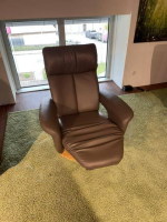 himolla - Sessel 8049 Leder Longlife 24 Schlamm Braun Gestell Holz Inkl. Manueller Verstellfunktion - 3