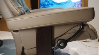 Stressless - Sessel View M Leder Batick Mole Braun Gestell Classic Wenge Gebeizt Inklusive Hocker - 7