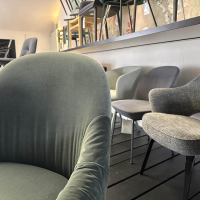 Freifrau - Armlehnstuhl Celine Low Stoff Spritz Aqua Blau Grün Gestell Metall Schattengrau Mit Kunststoffgleitern - 5