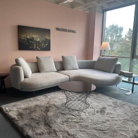 Walter Knoll - Polstergarnitur Maaru Stoff Namib 7920 Moon Grau Gestell Aluminium Bronze Matt Pulverbeschichtet Mit Kissen - 4