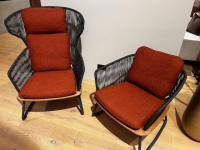 Weishäupl - 2er-Set Denia Relaxsessel Loungsessel Stoff 2 Ambra Terra Rot - 2