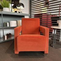 Cassina - Sessel Utrecht Stoff Otterlo Ruggine Orange Rot 373 Mit Knopflochstich - 3
