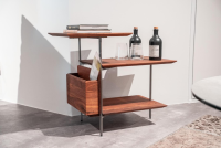 Scholtissek - Etagere Beistelltisch 39043-0 Nussbaum Astig Massiv Natur - 4