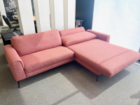 Contur - Ecksofa Enna Stoff Marinet Coral Rosa Füße Metallwinkel Schwarz Inklusive Relaxfunktion - 5