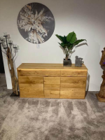 Natura - Sideboard Hillsboro Wildeiche Massiv Legno Geölt Inklusive Beleuchtung - 3