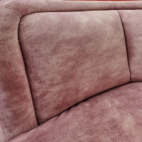 Wittmann - Sofa Vuelta Stoff Riviera Pale Rosa Füße Bronze Grau Pulverbeschichtet Inklusive Drehsessel Und 2 Wurfkissen - 4