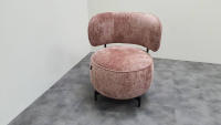JOOP! - Sessel Stoff Allure Rose Rosa Füße Metall Anthrazit Drehbar - 6