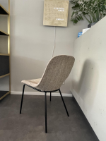 Walter Knoll - 2er-Set Stuhl Sheru Stoff 27 Kimali 7962 Bluewash Beige Gestell Schwarz Pulverbeschichtet - 3
