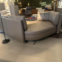 De Sede - Sofa DS 167 129 Leder Touch Taupe Grau Füße Edelstahl Inklusive Kissen - 4