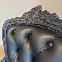 Moooi - Sessel Smoke Chair Leder Schwarz Gestell Rußholz Behandelt Mit Epoxidharz Schwarz - 6