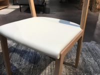 Team 7 - 4er Set Stuhl Mylon Leder L1 71018 Weiß Gestell Eiche Naturöl Weiß - 5