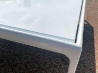 Knoll International - Gartensitzgruppe Schulz Kollektion Stoff Oasys Rust Braun Rot Gestell Und Rahmen Struktur Weiß Inklusive Kissen - 7