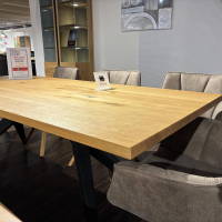 Musterring - Essgruppe MR Tamina Massivholz Geölt Gestell Eisen Schwarz Stoff Aberdeen Stone Grau Inklusive Sitzkissen - 14