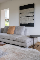 Walter Knoll - Ecksofa Tama Stoff Bogar Platinum Grau Tablette Nussbaum Geölt Füsse Nussbaum Geölt - 7